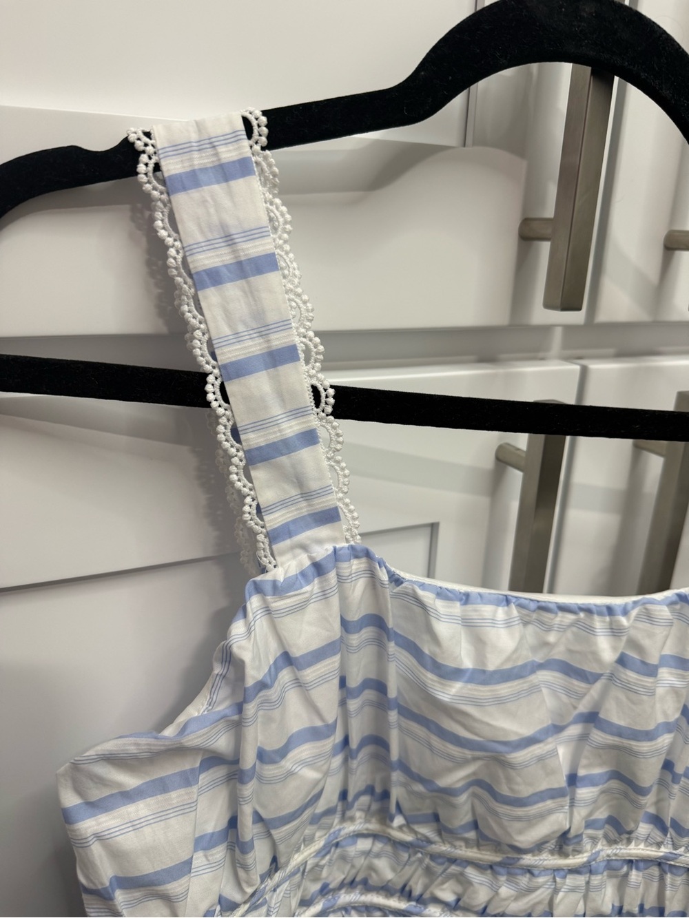 Altar’d State striped blue and white maxi - size M - Picture 3 of 4